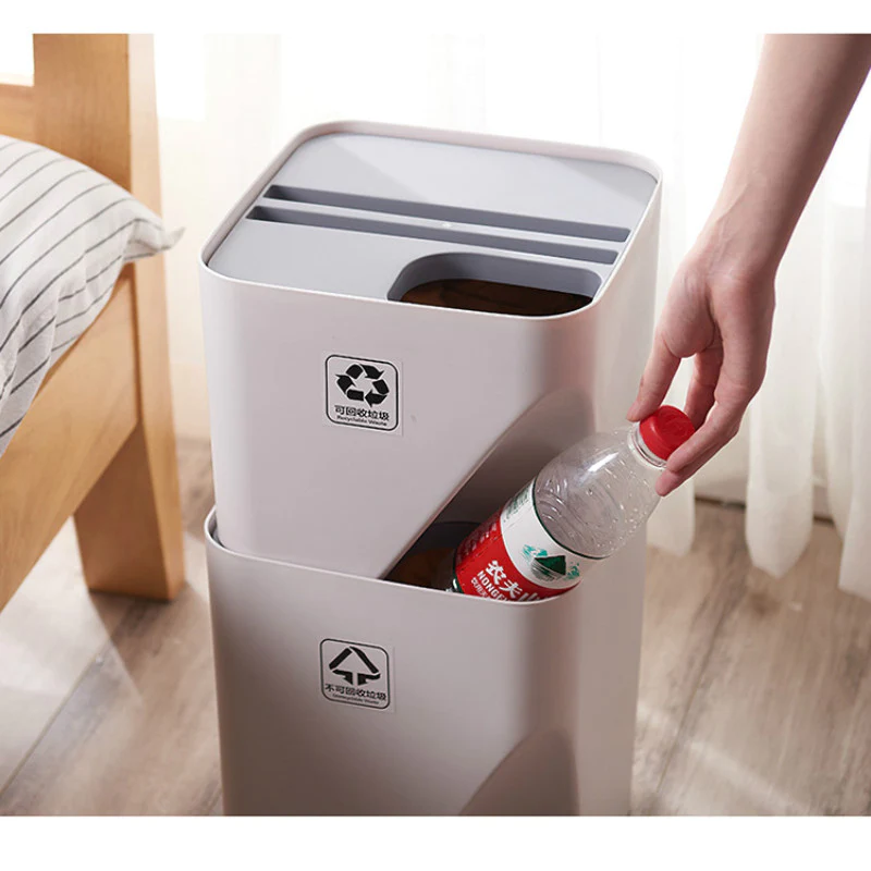 Stackable Bin Set of 3 -Grey - Image 3