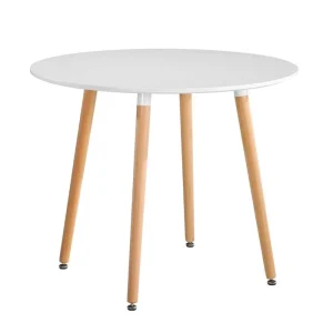 Constance Round Dining Table - 80x75cm White