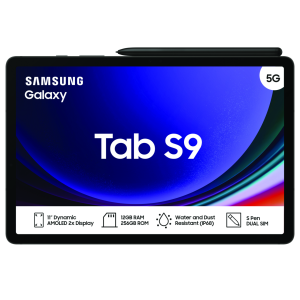 Samsung Galaxy Tab S9 5G (X716) 11" 256GB Tablet + Samsung Screen Protector